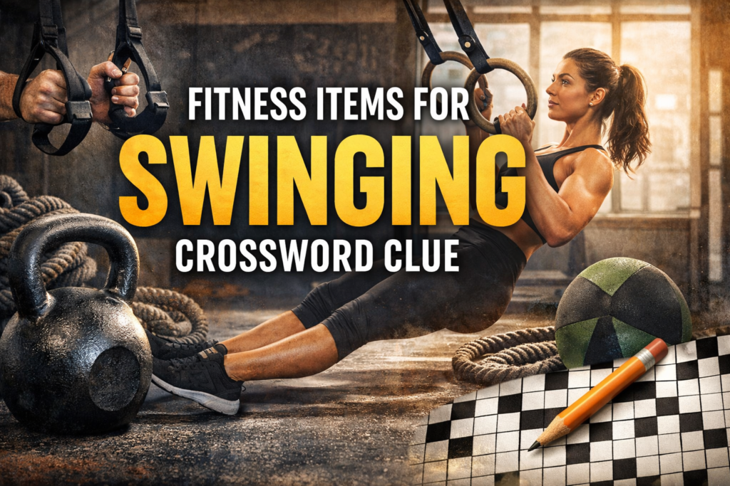 Fitness Items for Swinging Crossword Clue