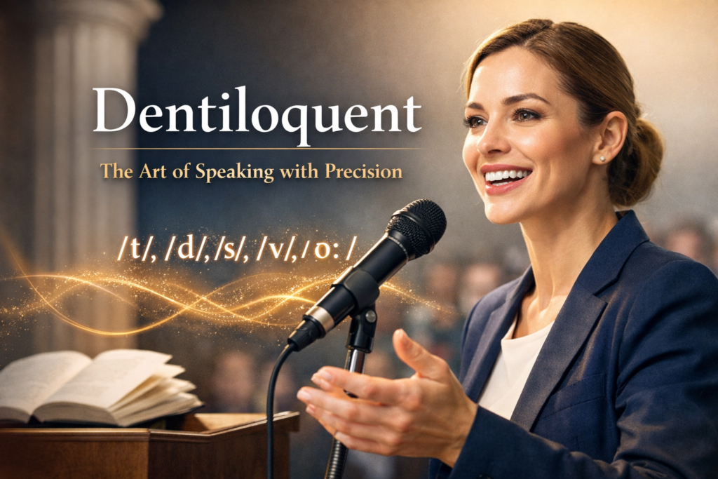 Dentiloquent