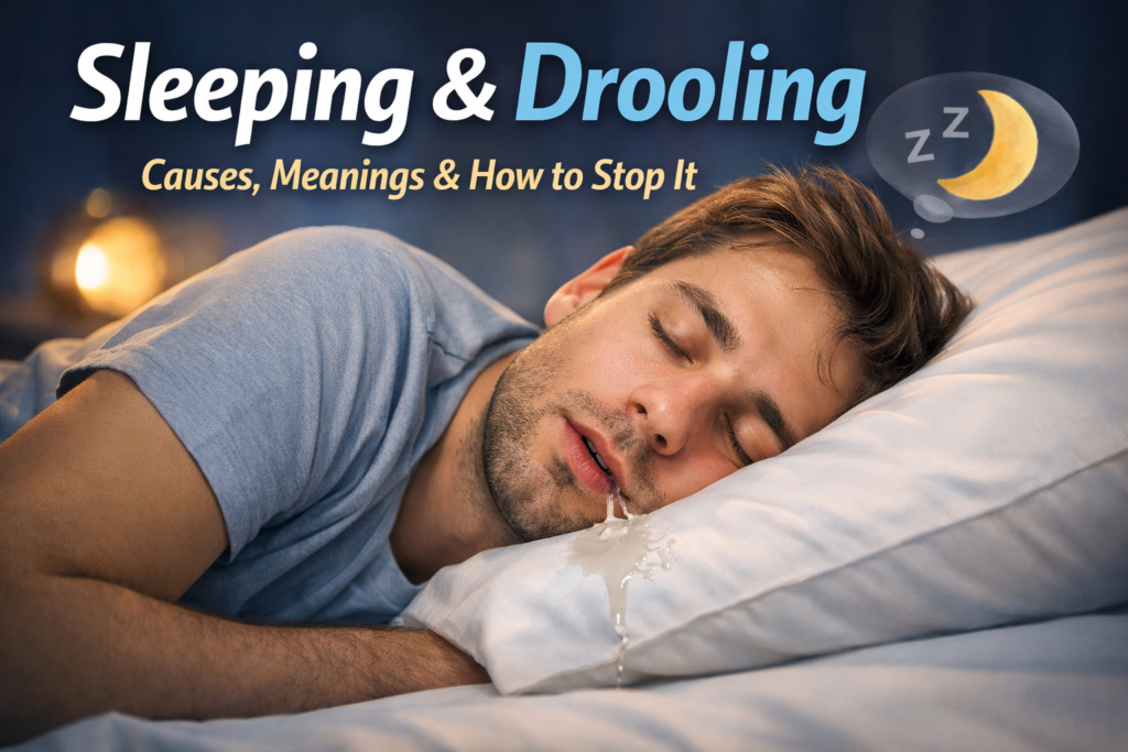 sleeping and drooling