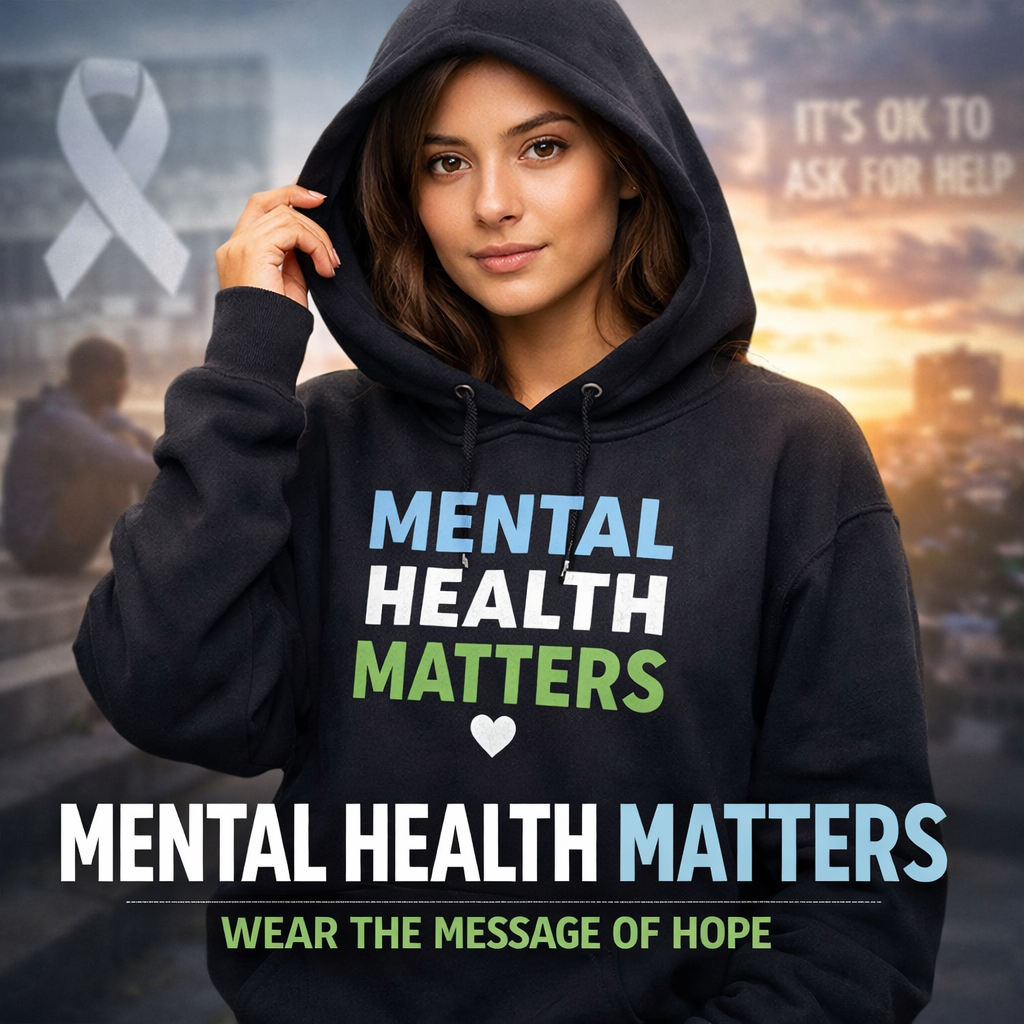 Mental Health Matters Hoodie: More Than Fashion, It’s a Statement That Saves Lives
