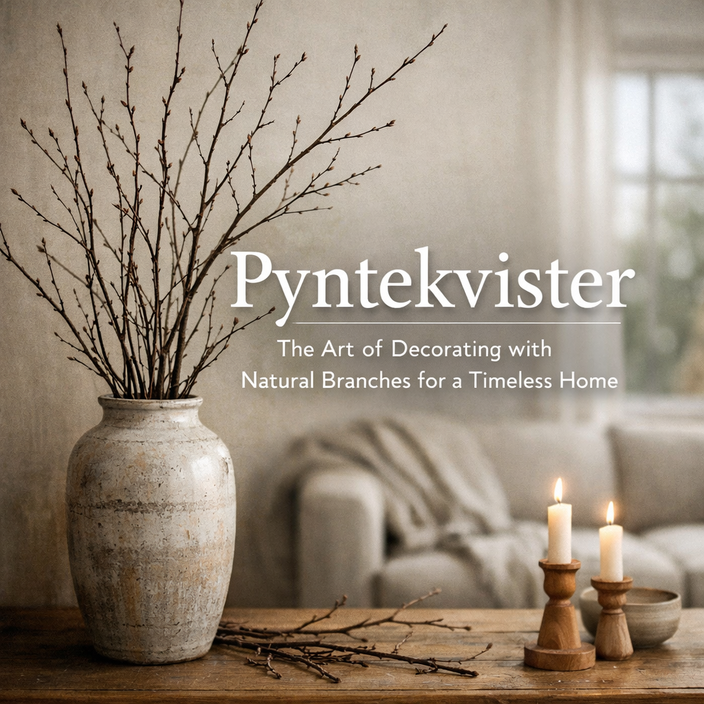 Pyntekvister: The Art of Decorating with Natural Branches for a Timeless Home