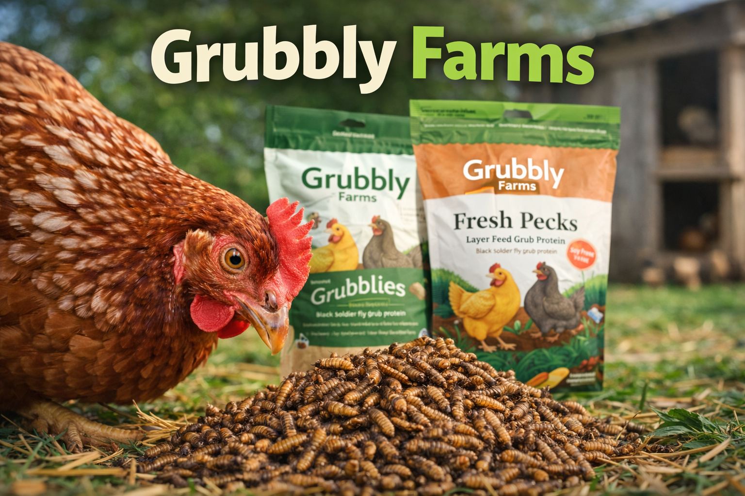 Grubbly Farms: Sustainable Chicken Feed Every Backyard Flock Owner Should Know